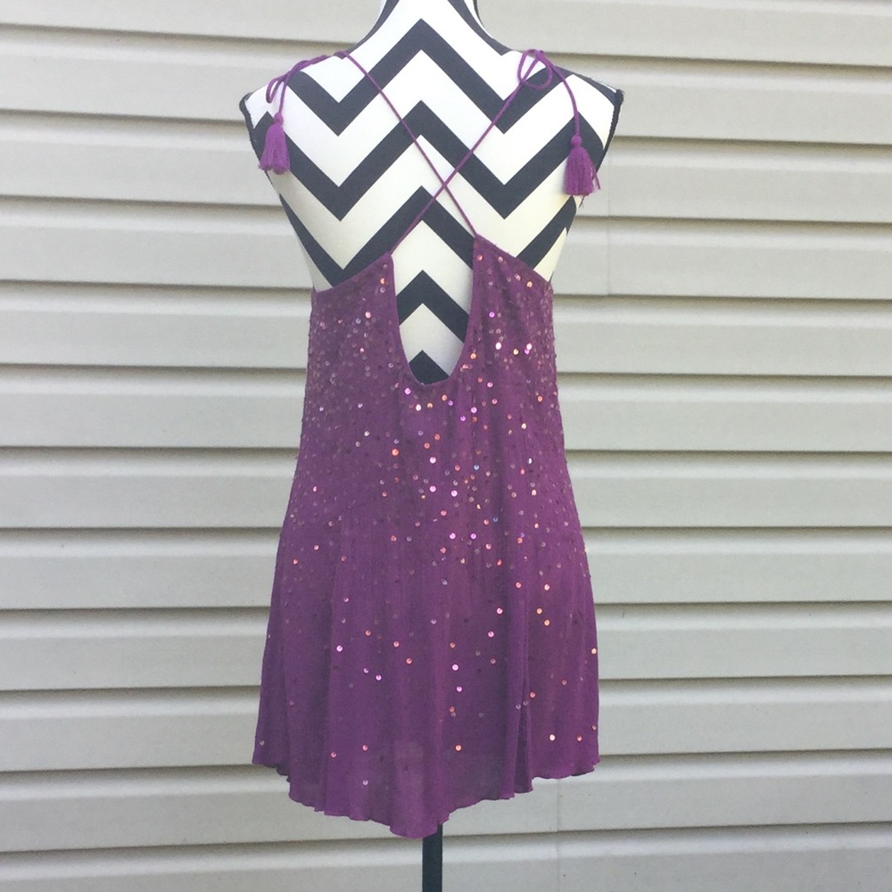 NWT Free People Just Watch Me Slip Sequin Dress - Picture 8 of 8